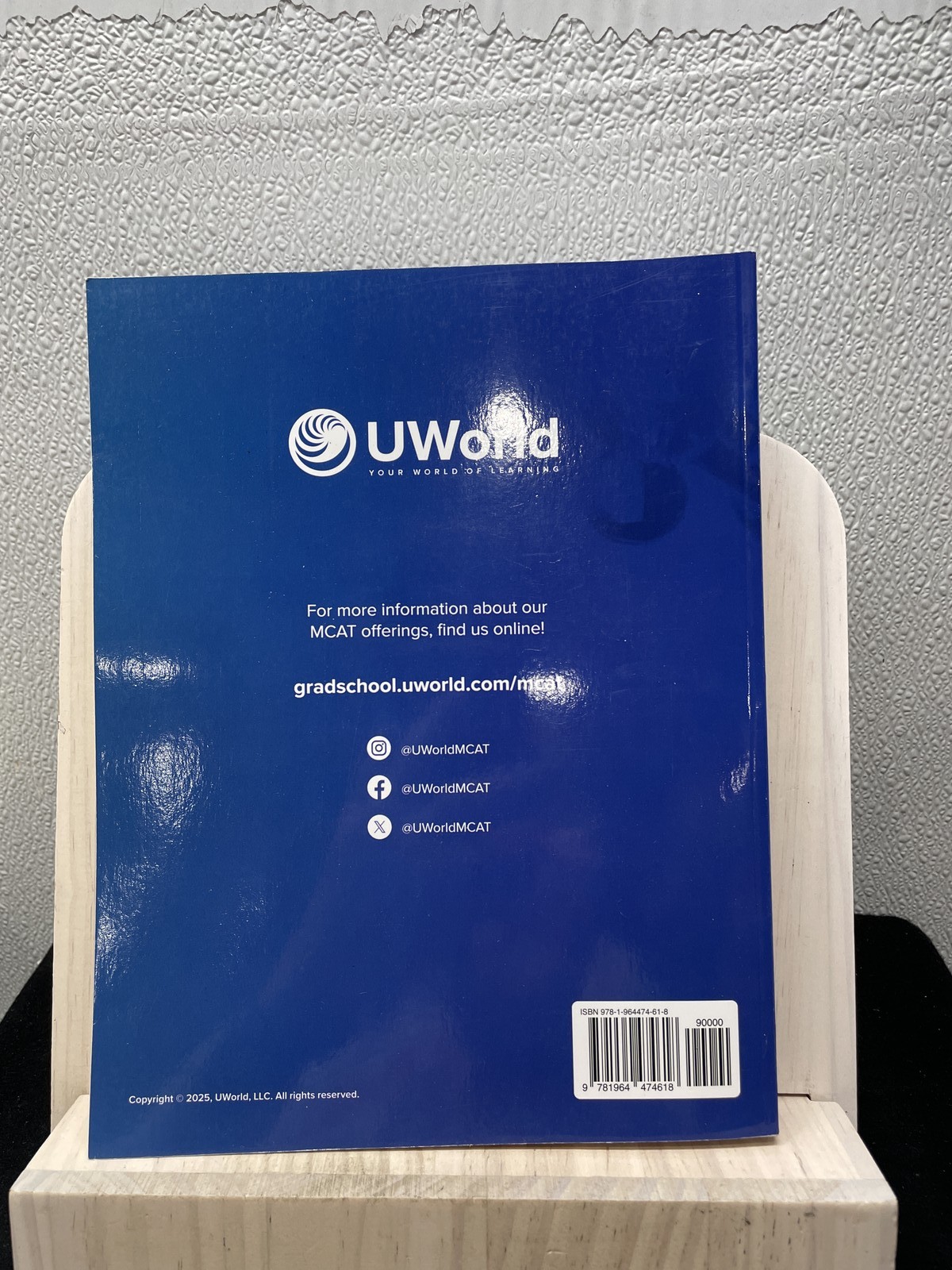 UWorld 2026-2027 MCAT Prep Books Set of 8 Books (No Digital Code) Books Only