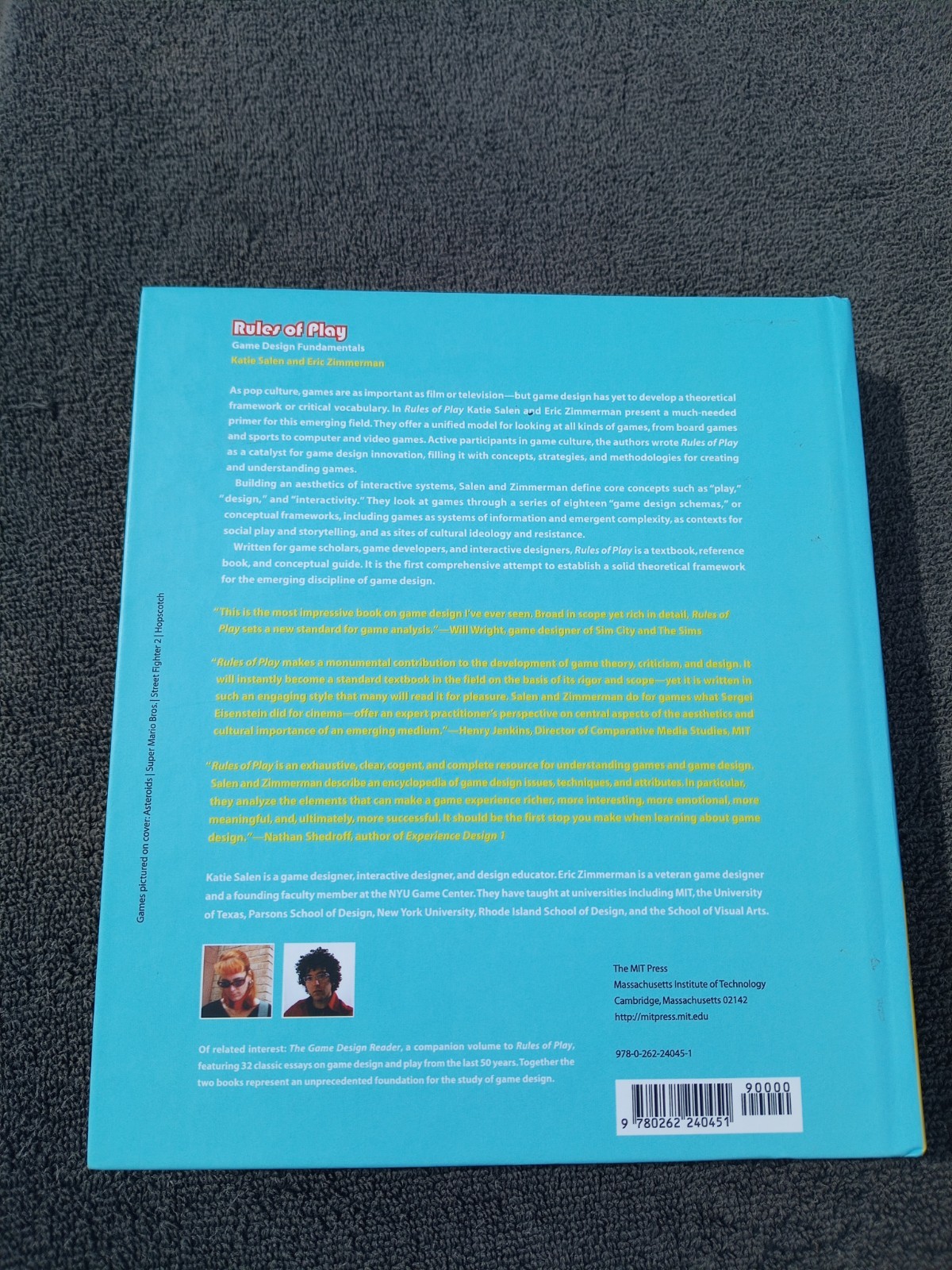 Rules of Play: Game Design Fundamentals Exc Cnd Ex-Library Hardcover Katie Salen