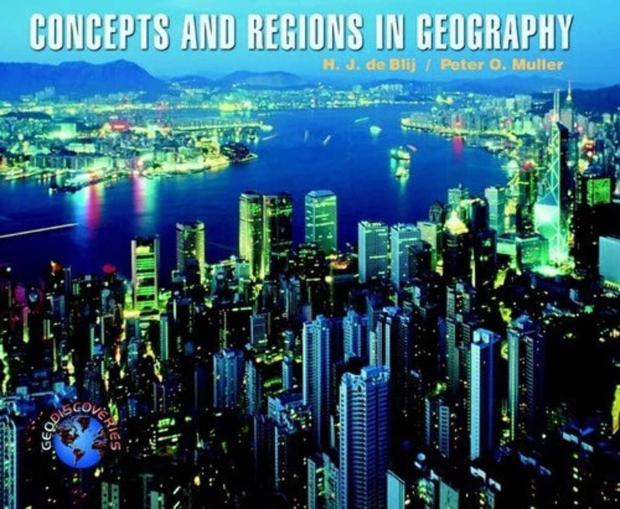 Concepts and Regions in Geography by Peter O. Muller Hardcover GOOD