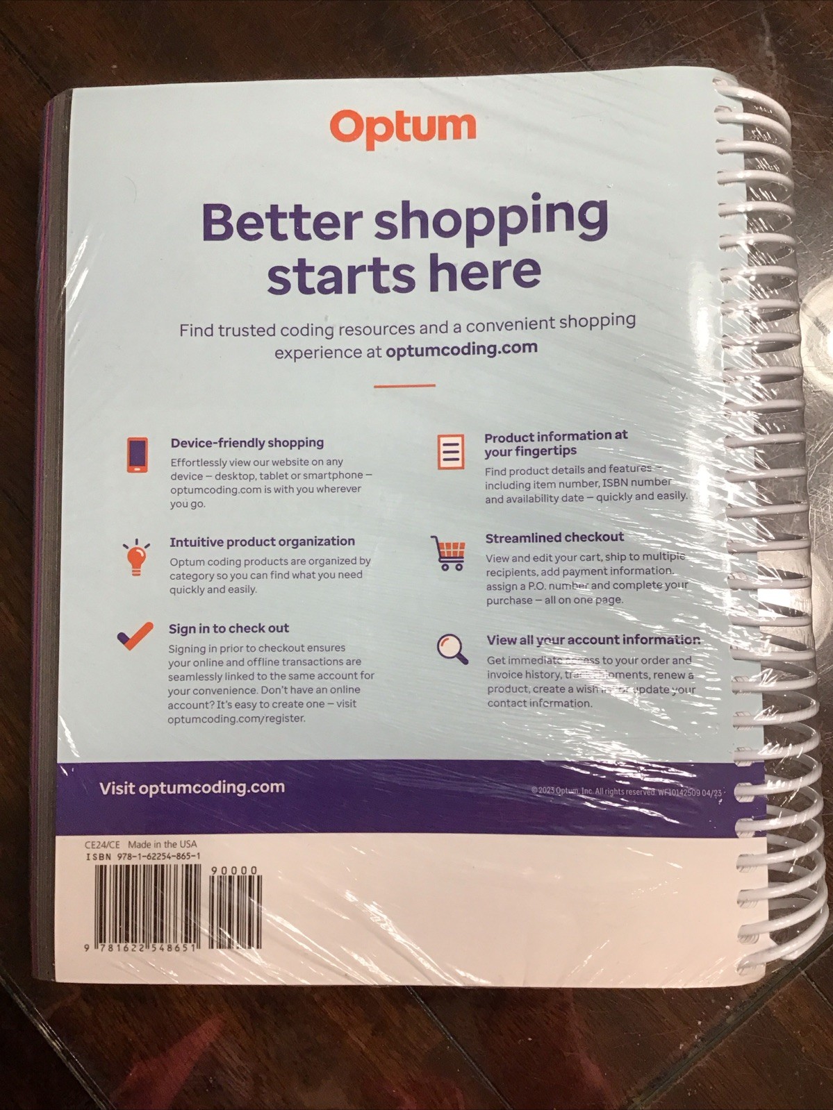 2024 Current Procedural Coding Expert (Spiral) – Spiral-bound, by Optum – New