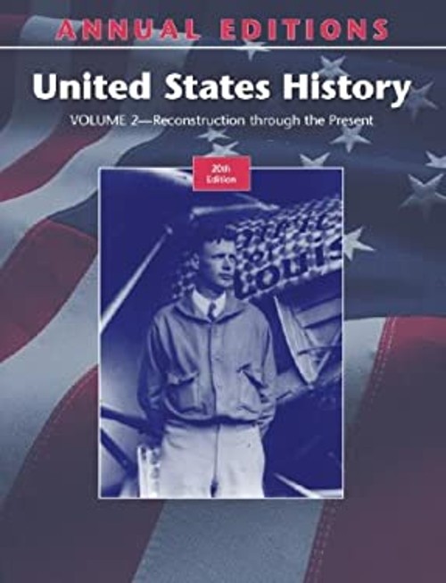 Annual Editions: United States History : Through the Present Reco