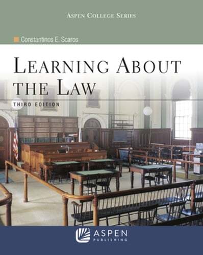 Learning about the Law by Constantinos E Scaros: New