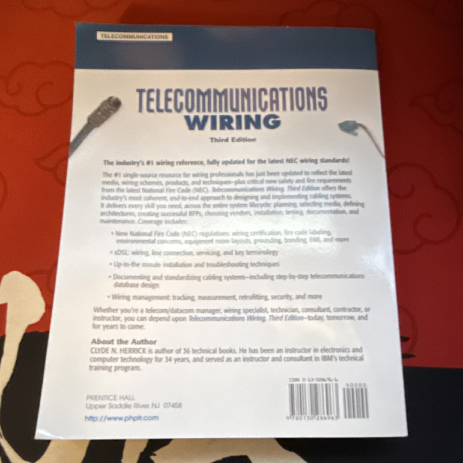 Telecommunications Wiring Third Edition by Clyde Herrick Paperback Prentice Hall