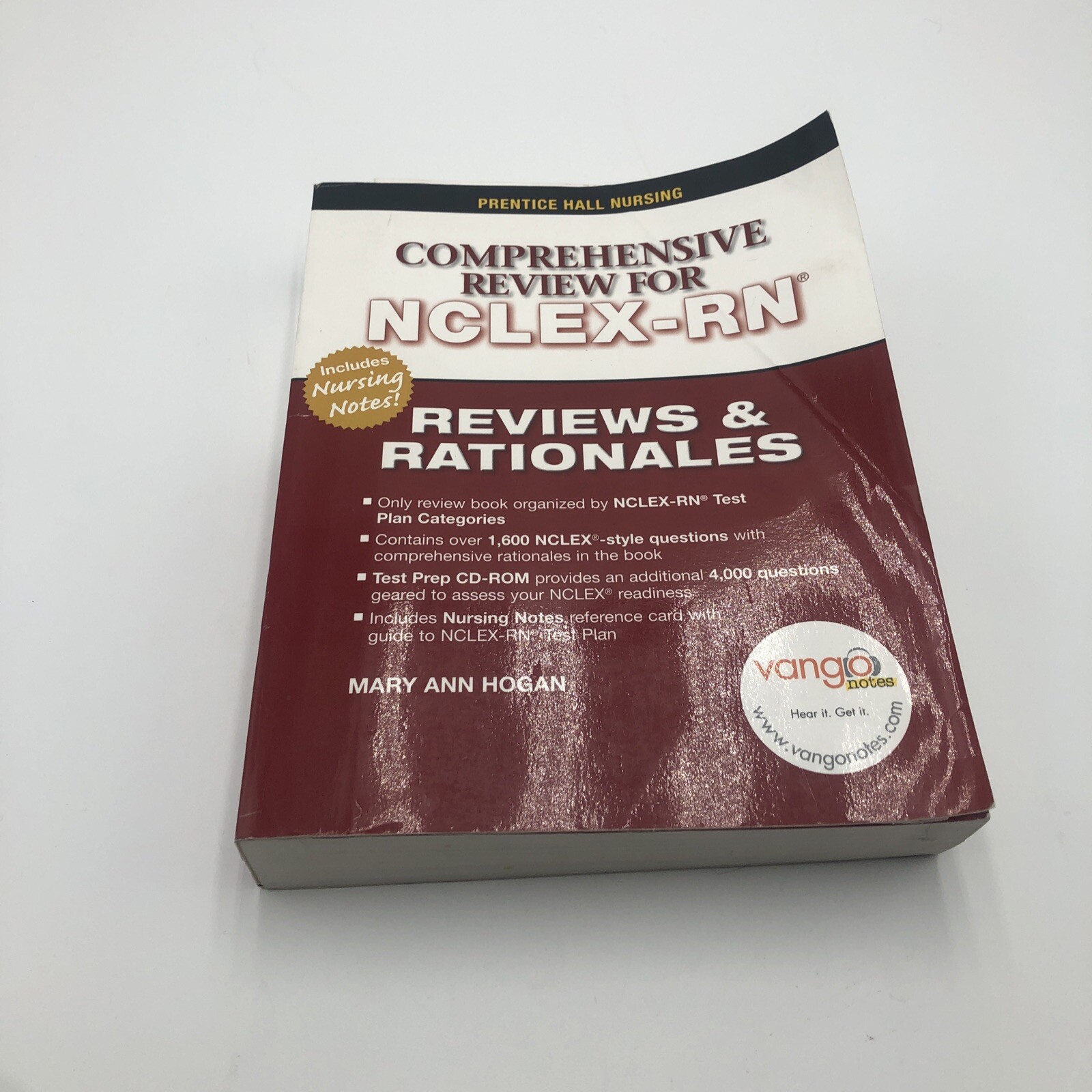 Comprehensive Review For NCLEX-RN Reviews And Rationales Book Mary Ann Hogan