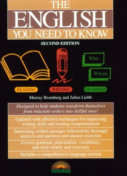 The English You Need to Know Paperback Murray, Liebb, Julius Brom