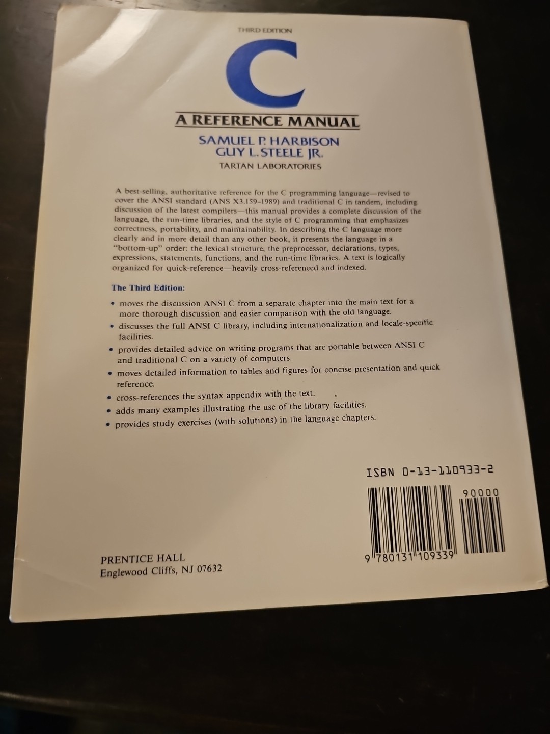 Prentice-Hall Software Ser.: C : A Reference Manual by Samuel P. Harbison III…