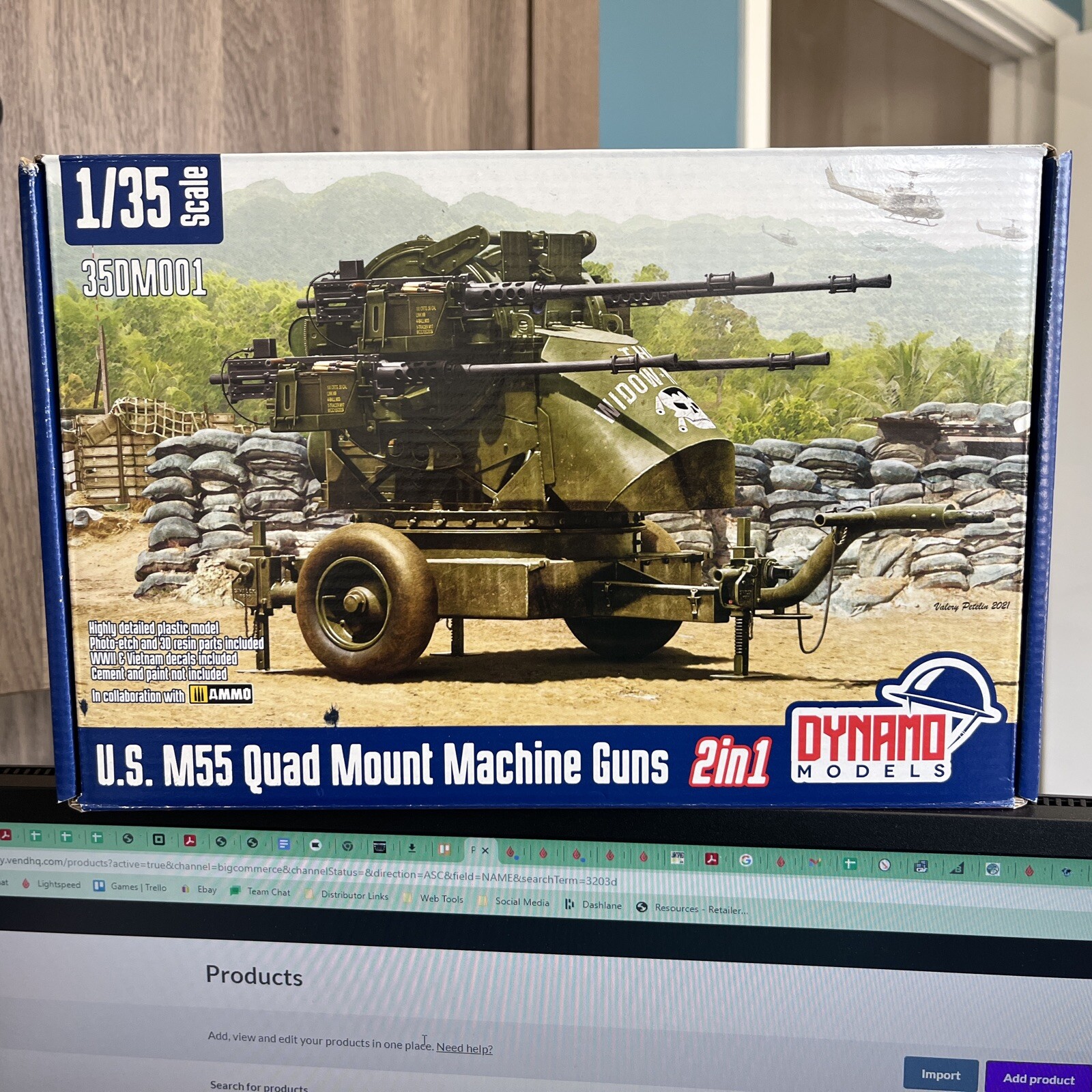 1/35 Dynamo Models #35001 U.S. M55 Quad Mount .50cal Machine Guns