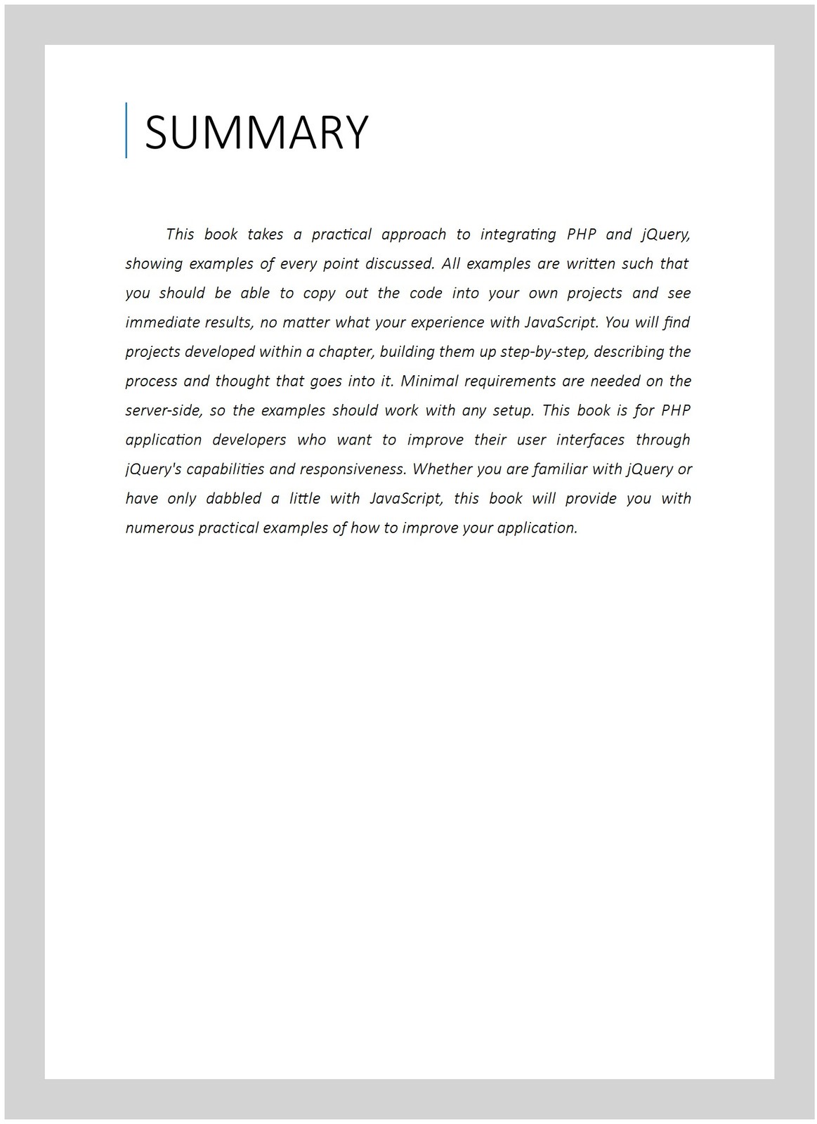 Jquery 1.3 With Php, Paperback by Verens, Kae, Brand New, Free shipping in th…
