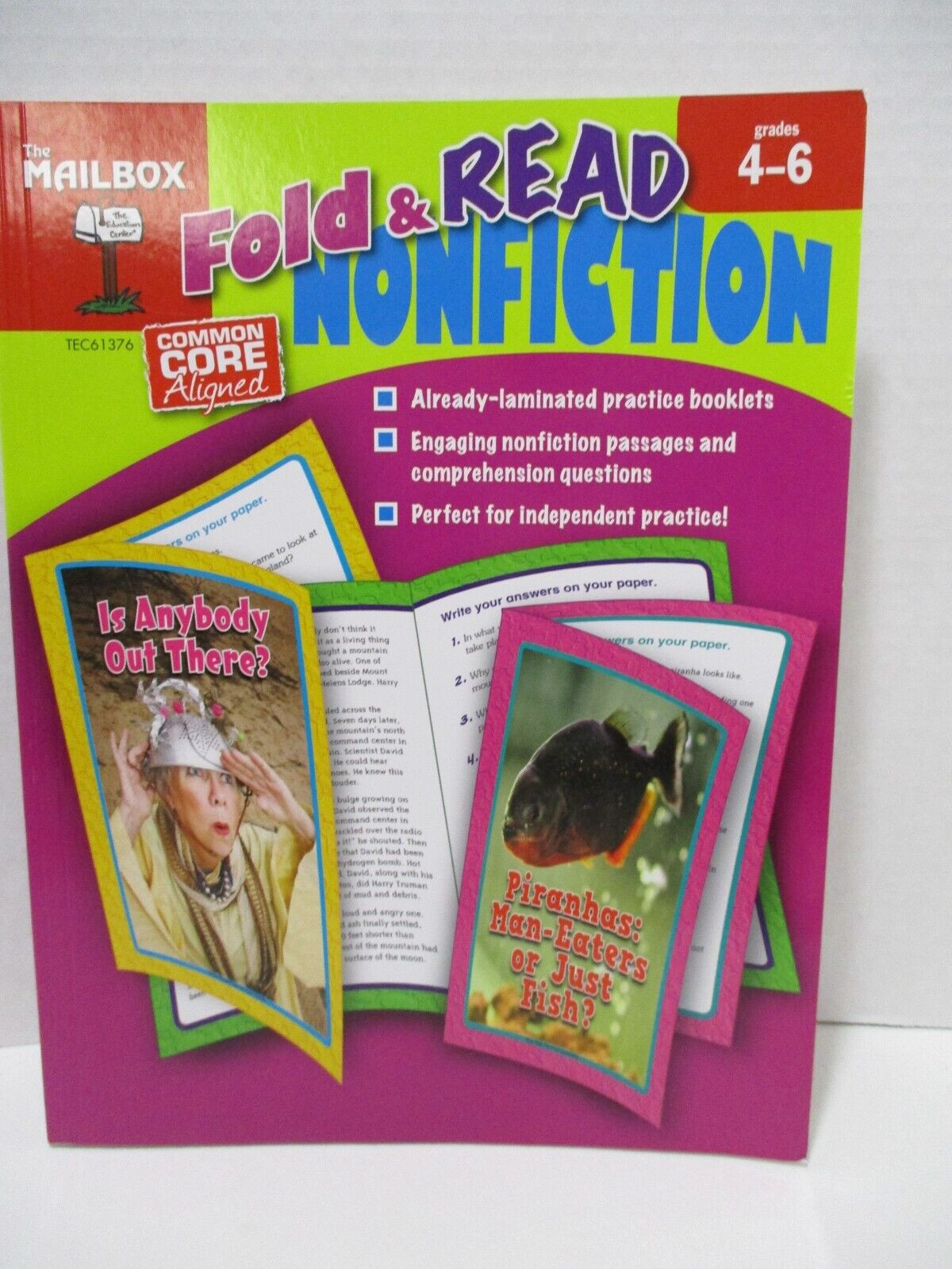 Prelaminated Mailbox Fold & Read Grades 4-6 Nonfiction Mini Books Homeschool