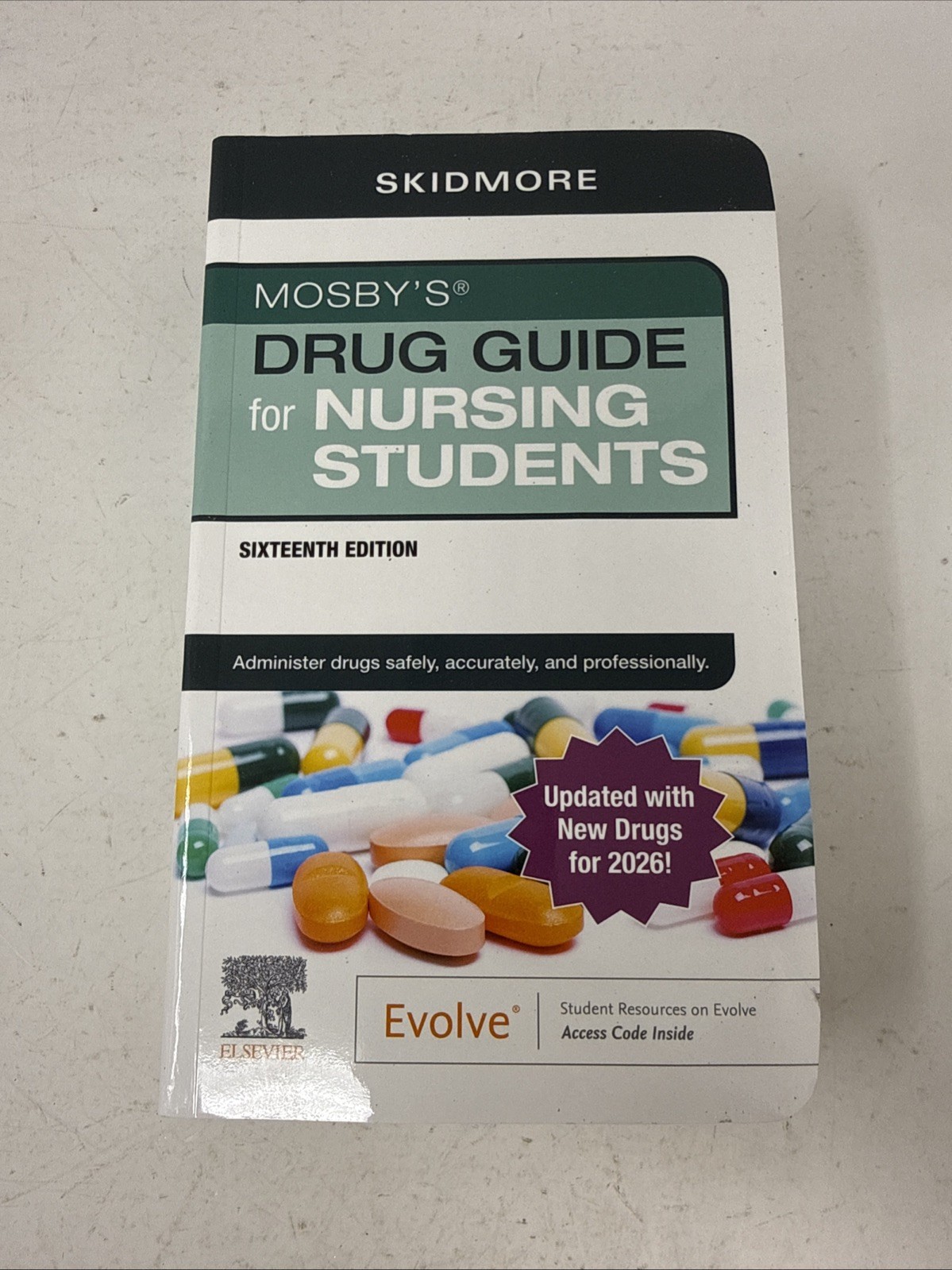 Mosby’s Drug Guide for Nursing – Paperback, by Skidmore-Roth RN MSN -W/ Code