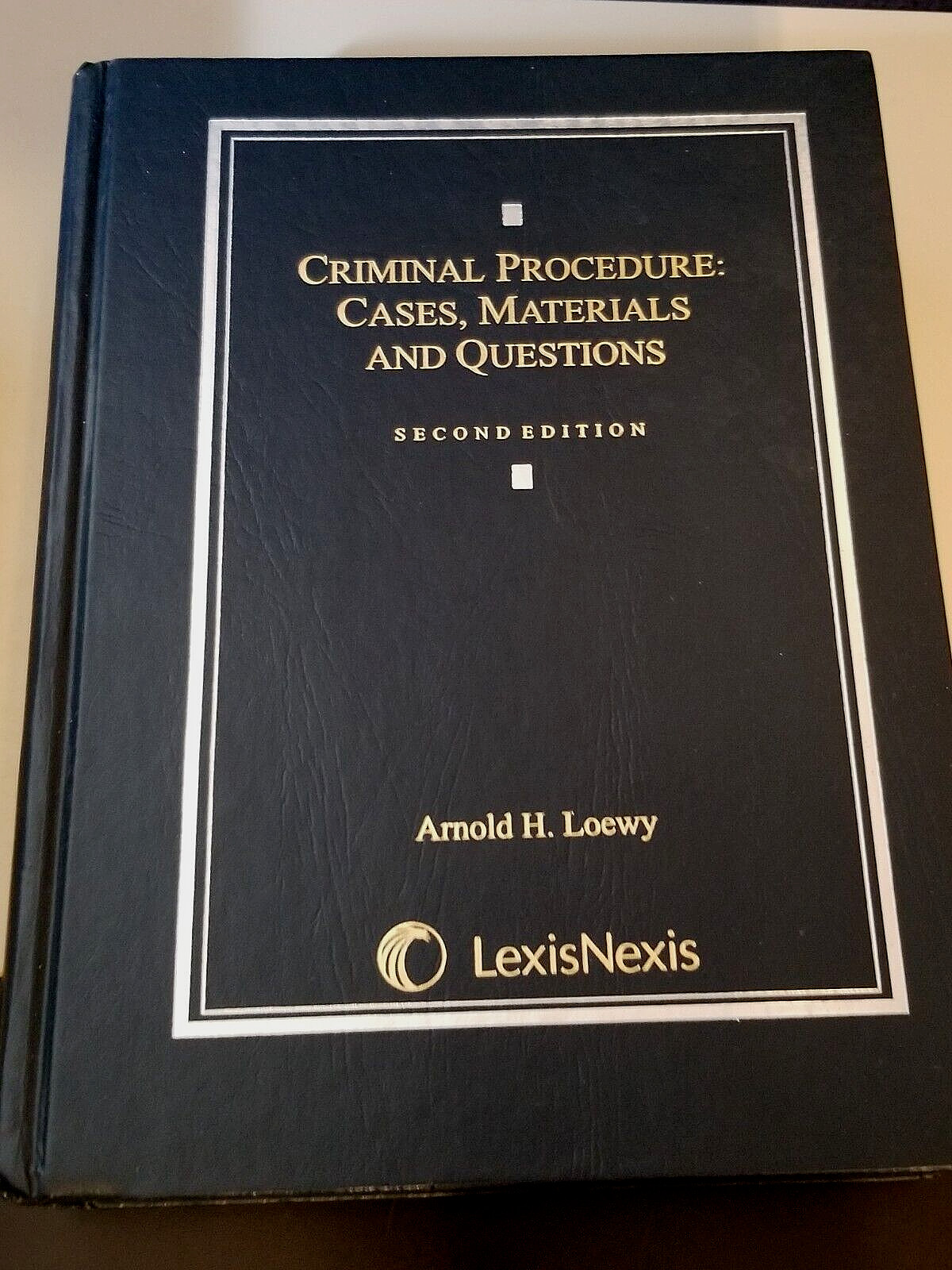 Criminal Procedure: Cases, Materials, and Questions Book Second Edition