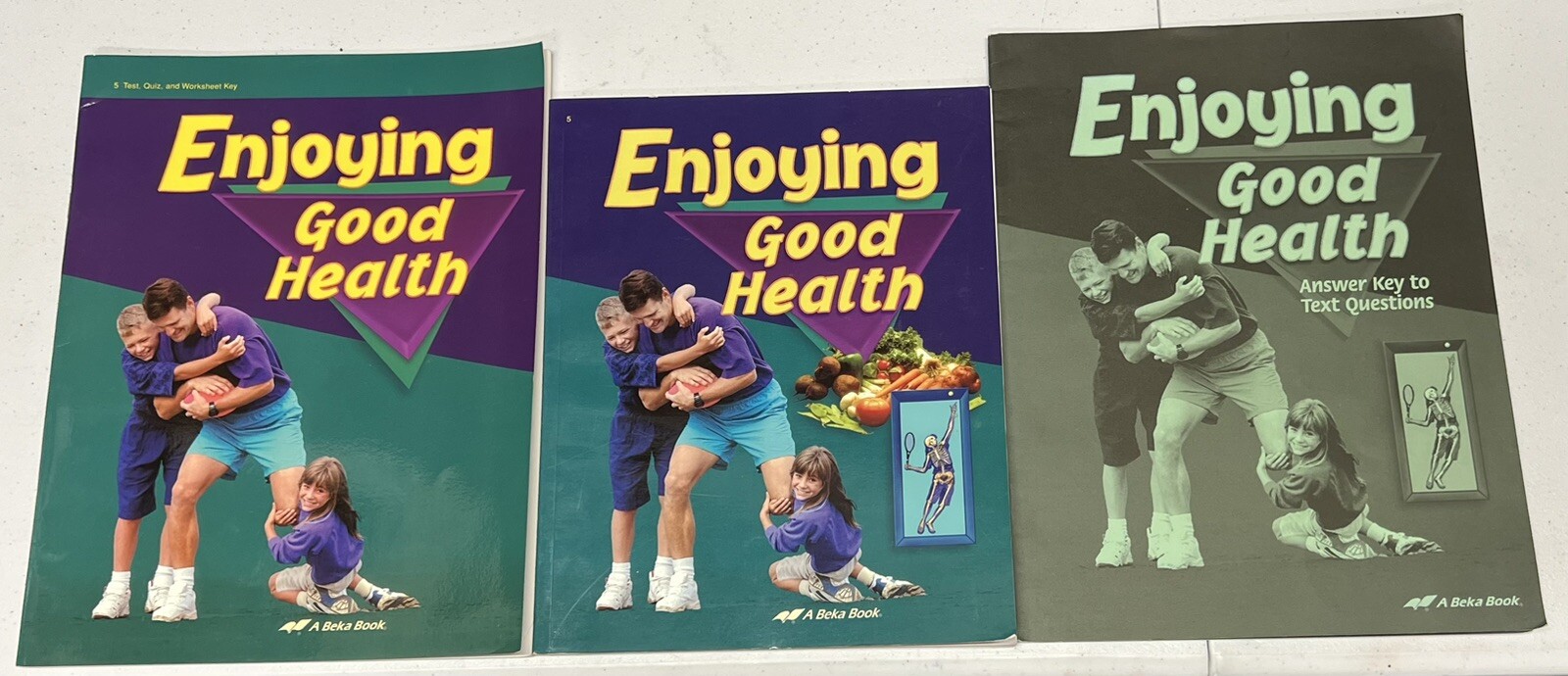 Abeka Enjoying Good Health SET textbook text key and test key 5th grade
