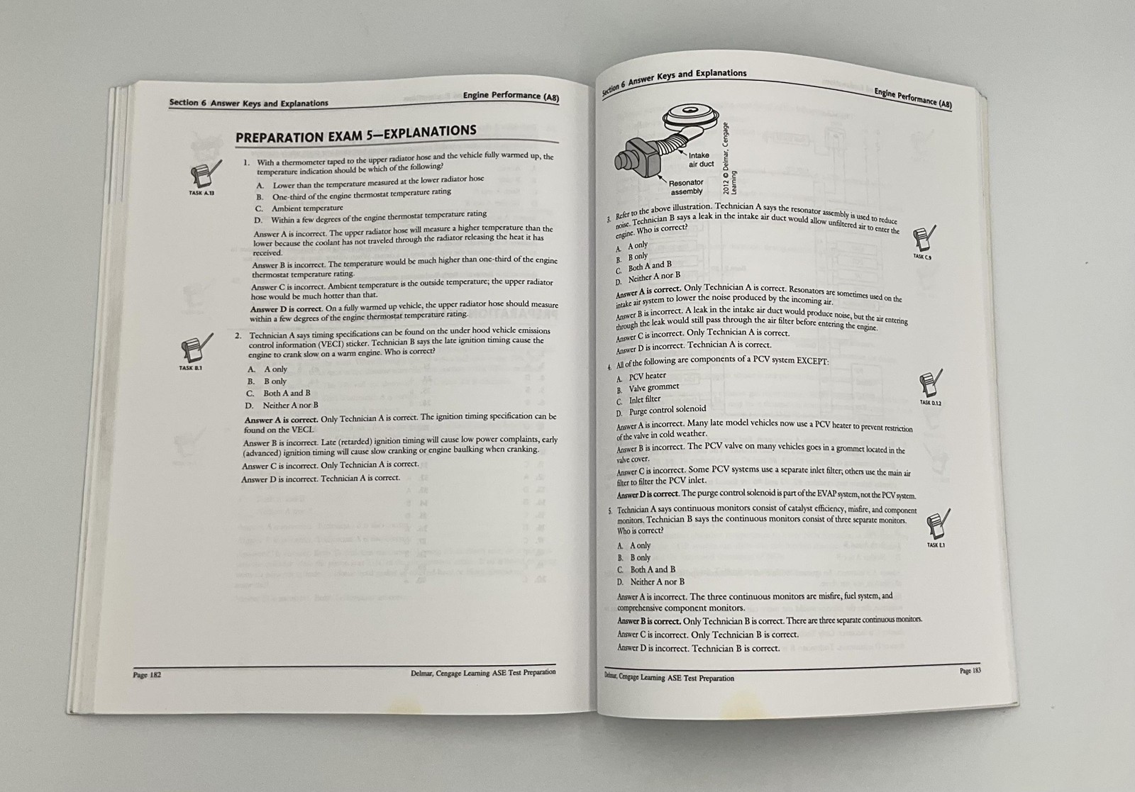 Engine Performance Delmar Cengage Learning Paperback A8 2012 USA