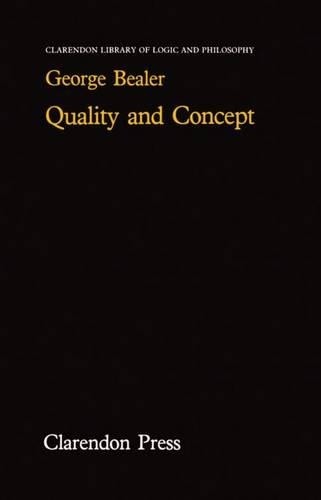 Quality and Concept – 9780198244288