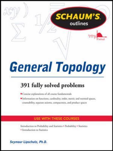 Schaum’s Outline of General Topology, Paperback by Lipschutz, Seymour, Like N…