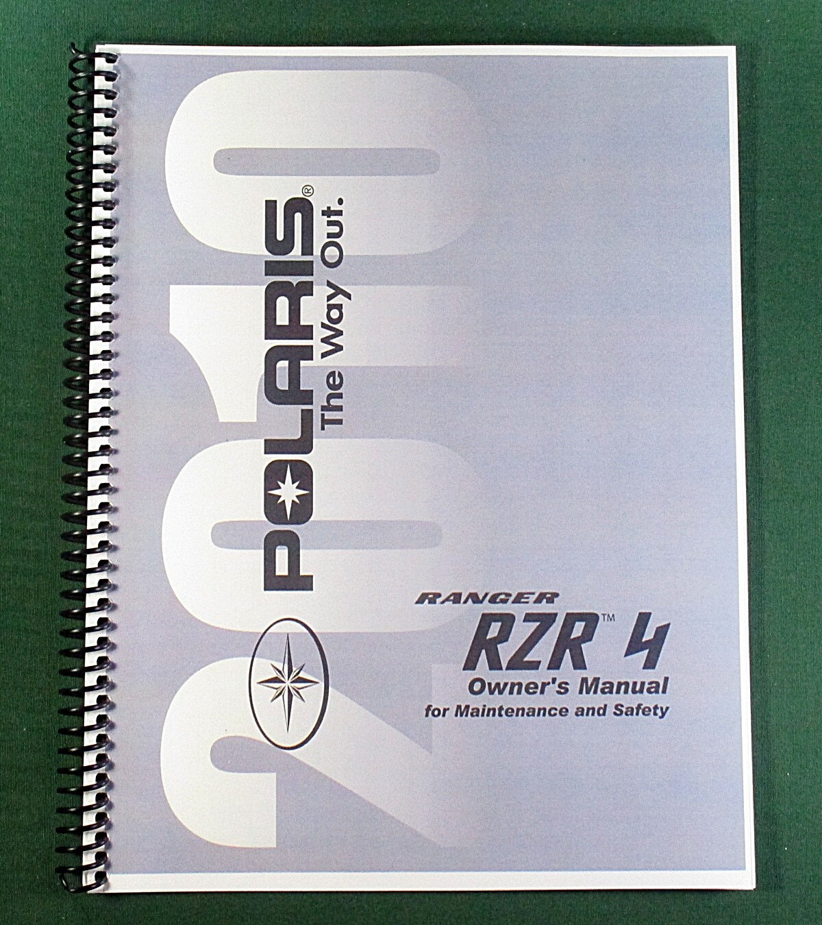 2010 Polaris Ranger RZR 4 Owner’s Manual: 146 Pages & Protective Covers!