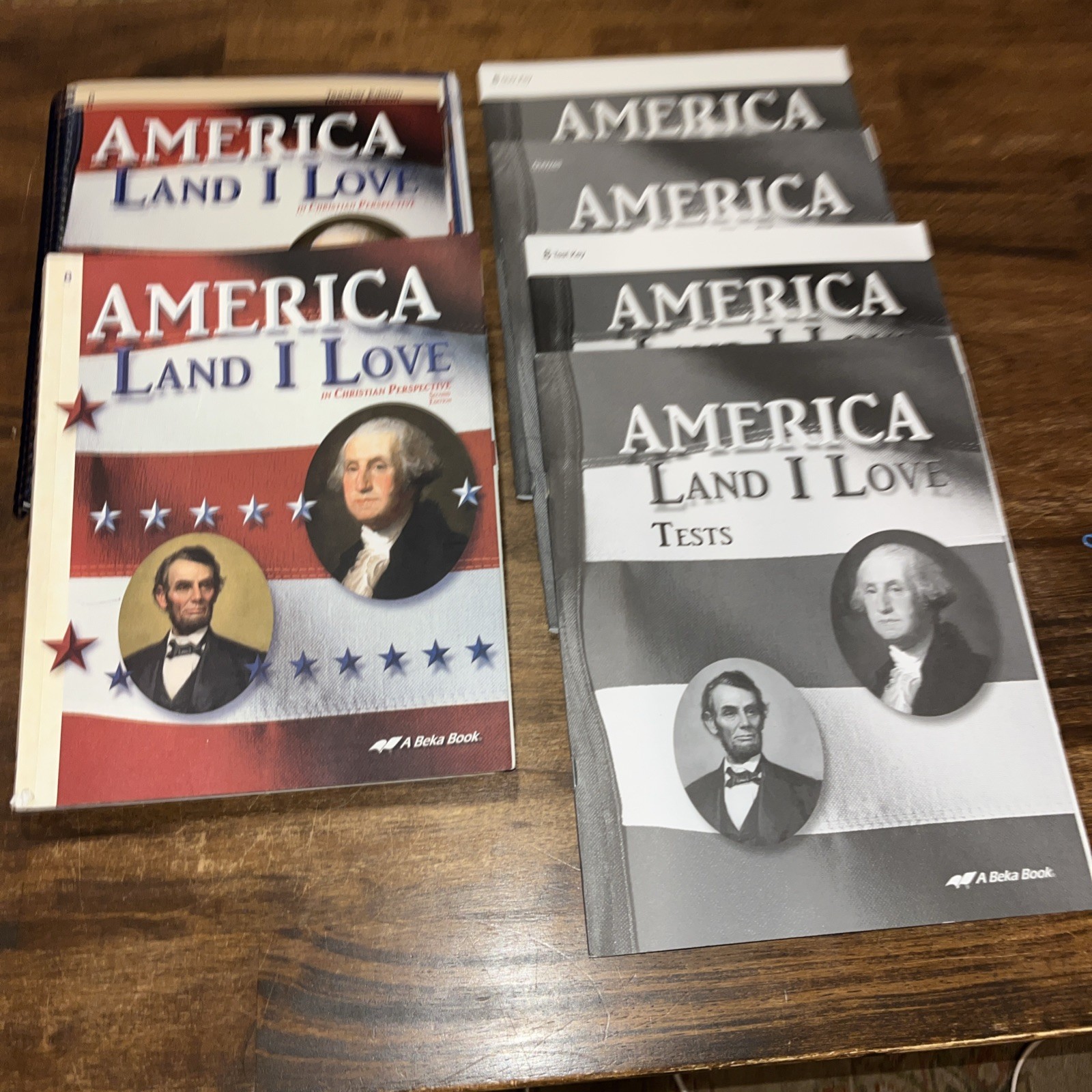 A Beka America 8 Land I Love Homeschool U.S. History Curriculum Book Set Abeka