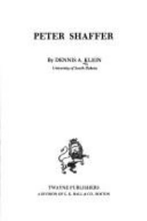 Peter Shaffer Library Binding Dennis A. Klein