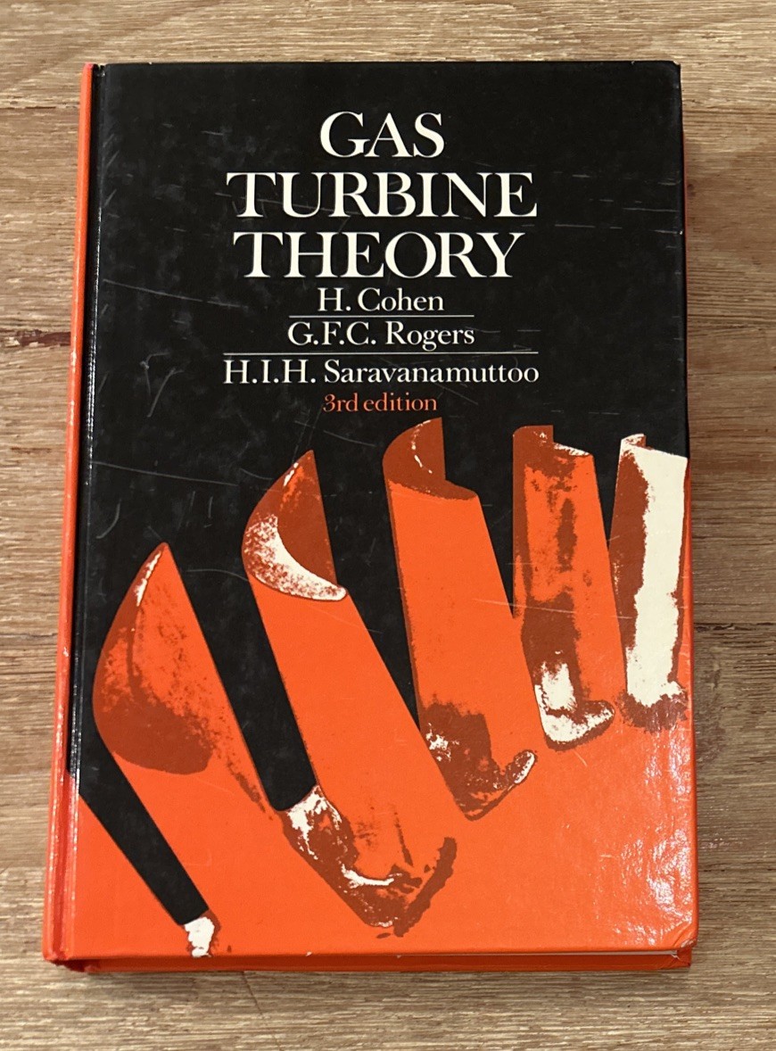 GAS TURBINE THEORY By Henry Cohen & HIH Saravanamuttoo – Hardcover 3rd Ed Book