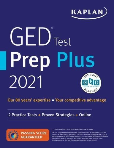 Kaplan Test Prep Ser.: GED Test Prep Plus 2021 : 2 Practice Tests + Proven NEW