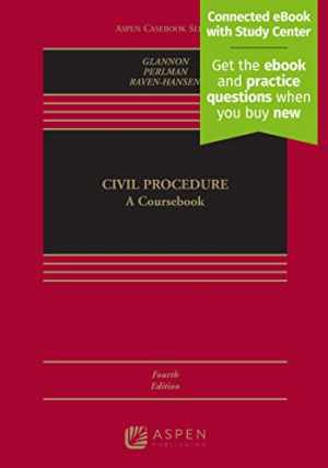 Civil Procedure: A Coursebook – Hardcover, by Glannon Joseph W.; – Good c