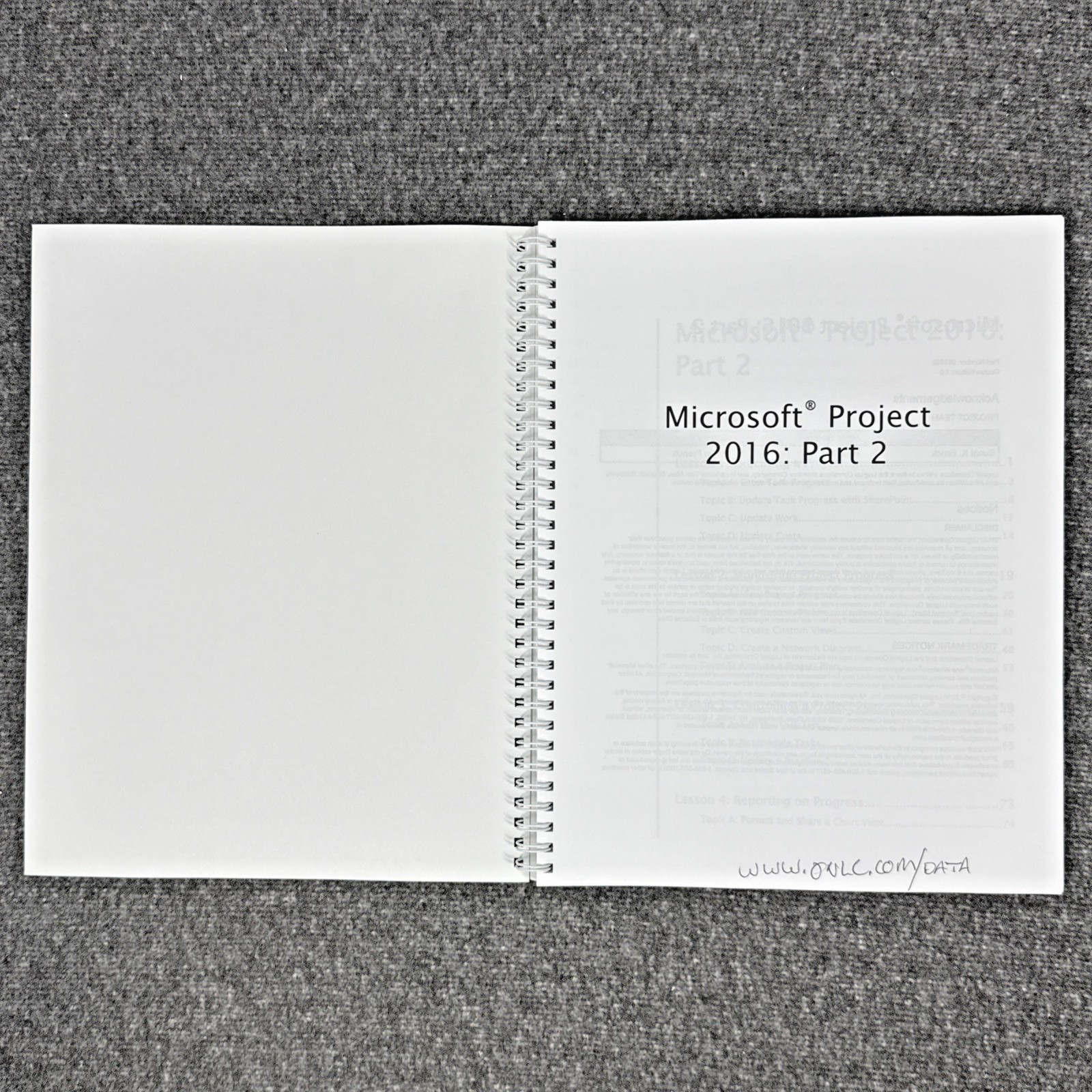 Rare Microsoft Project 2016 Logical Operations Student Manuals 1 & 2 HTF