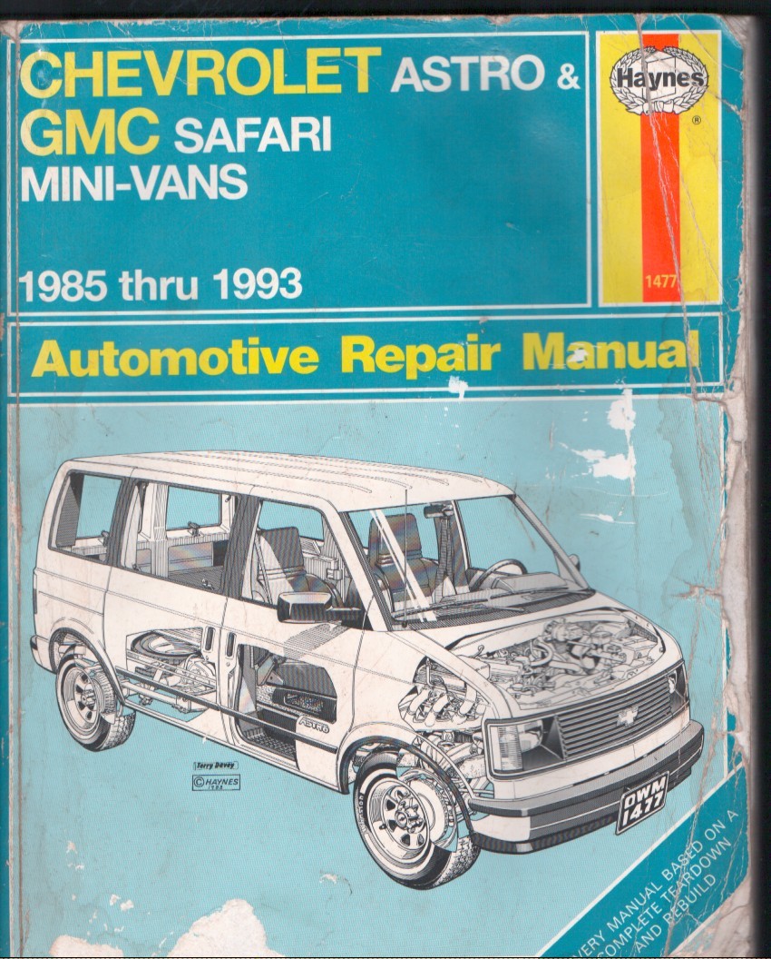 Haynes Chevrolet Astro GMC Safari Mini-Vans 1985-1993 Repair Manual MN3077