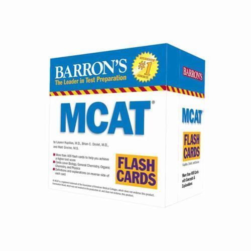 Barron’s Test Prep Ser.: MCAT Flash Cards by Jay B. Cutts (2015, Cards,Flash…