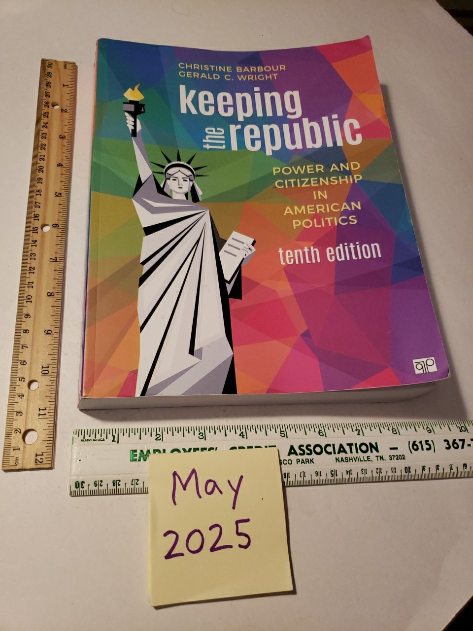 Keeping the Republic: Power and Citizenship 10th Ed PB Wright, Gerald SOLD AS IS