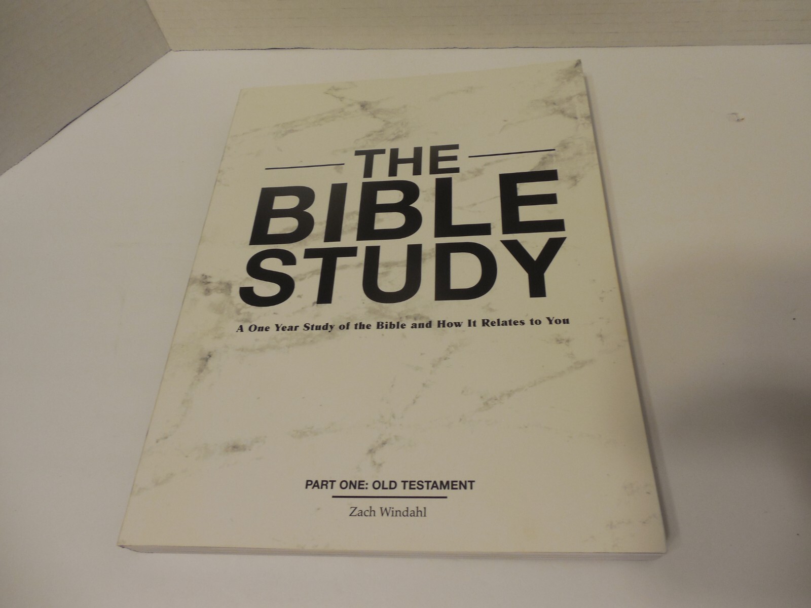 The Bible Study, Part One Old Testament, Paperback, by Zach Windahl unused