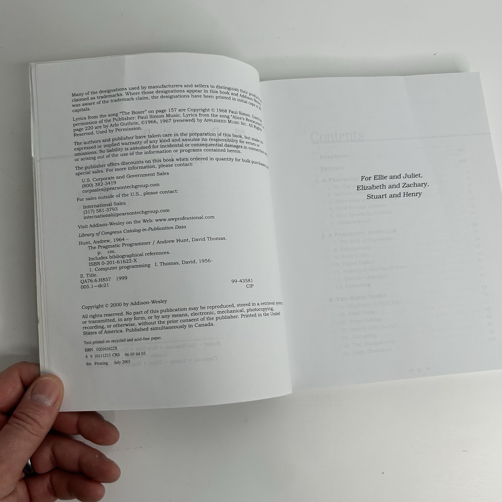 Pragmatic Programmer : From Journeyman to Master by David Thomas and Andrew Hunt