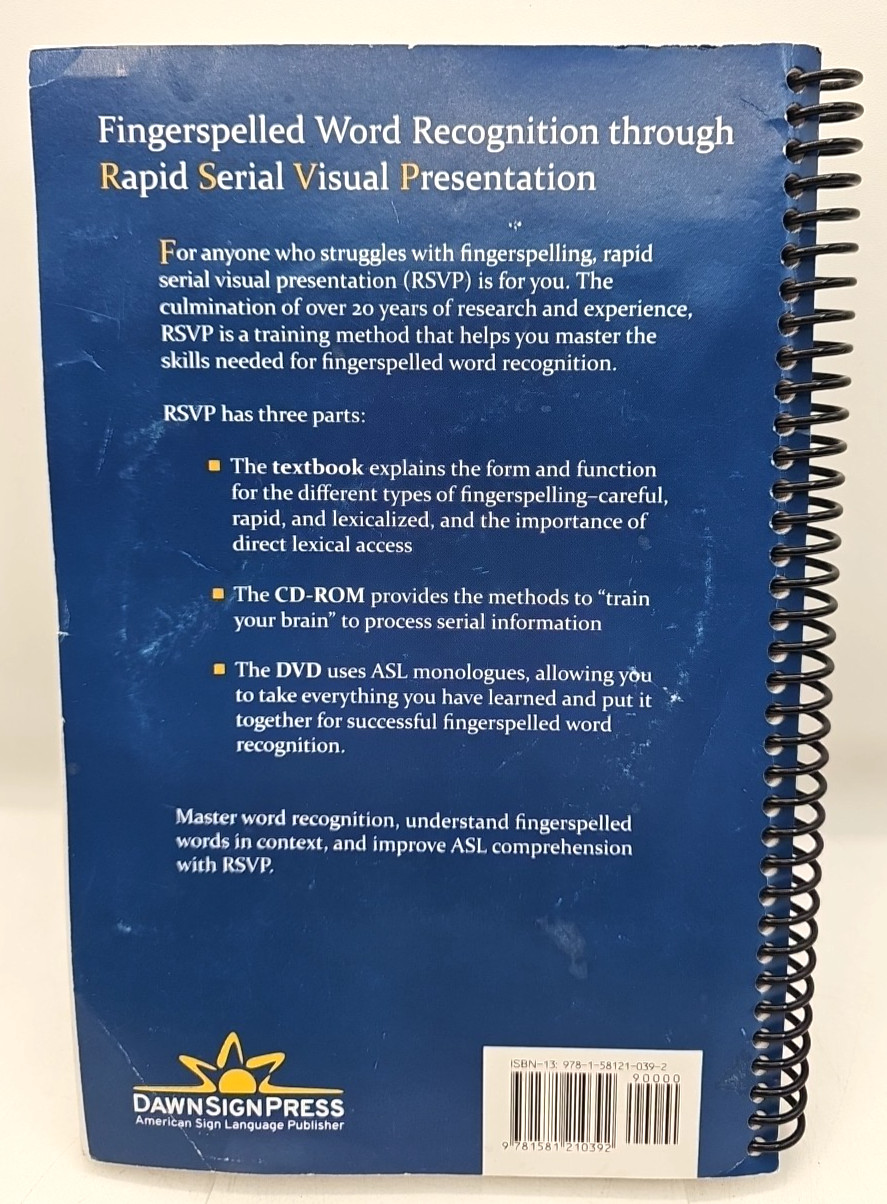 Fingerspelled Word Recognition Through Rapid Serial Visual Presentation Patrie