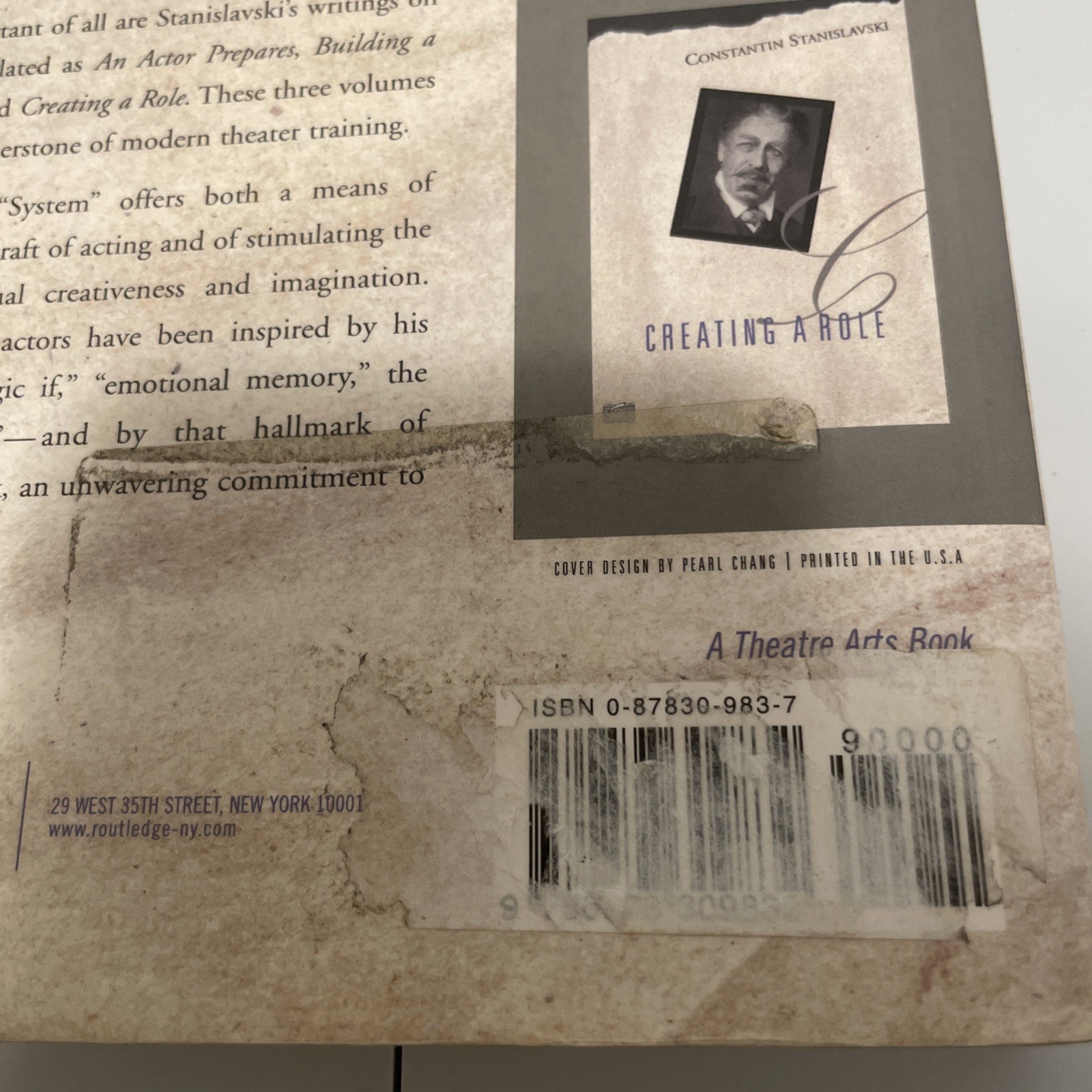 Actor Prepares by Constantin Stanislavski (1989, Trade Paperback)
