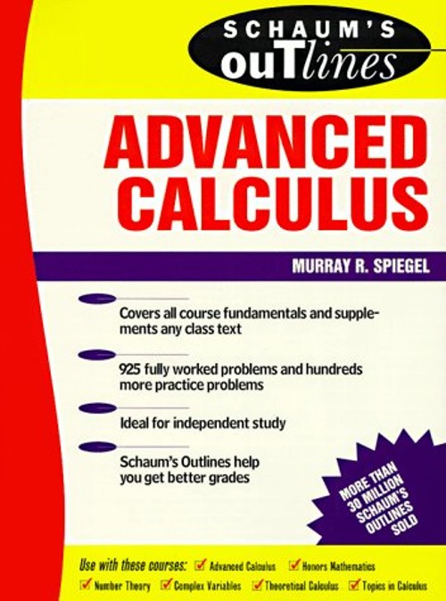 Advanced Calculus Paperback Murray R. Spiegel