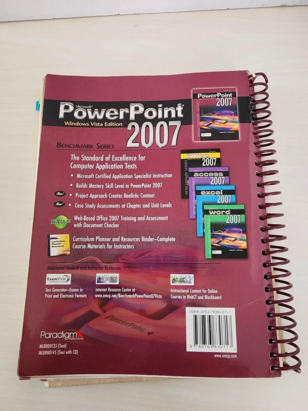 POWERPOINT 2007 XP (BENCHMARK SERIES) By Nita Rutkosky