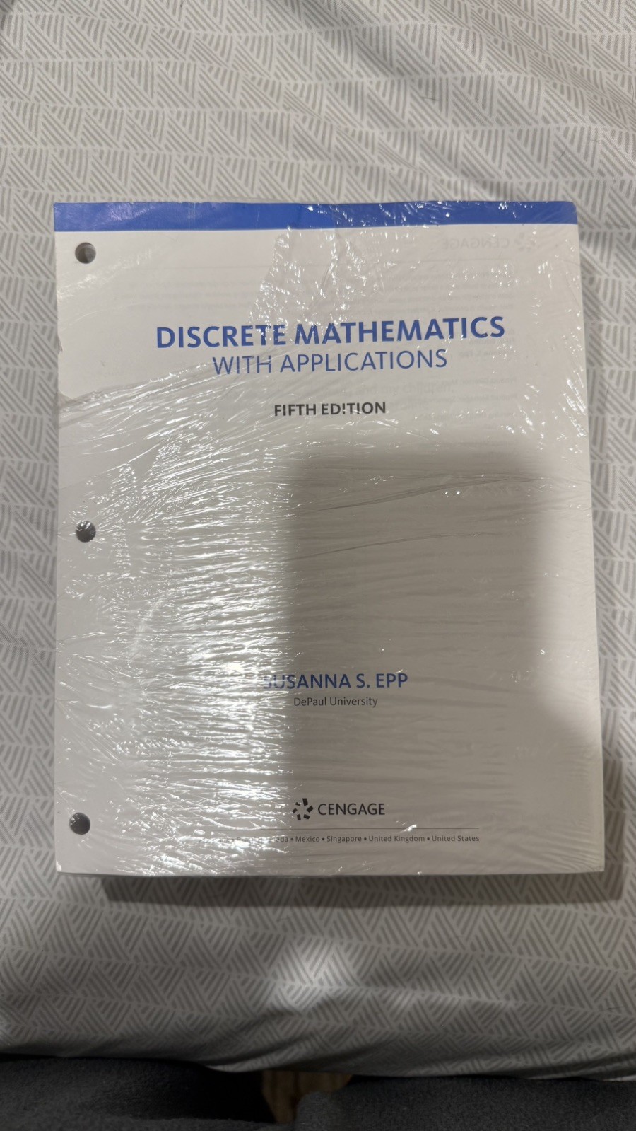 Discrete Mathematics with Applications by Susanna Torn Plastic
