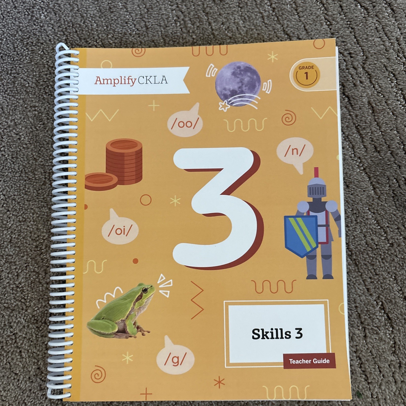 Amplify CKLA Skills 3 Grade 1 Teacher Guide Spiral Bound Education New