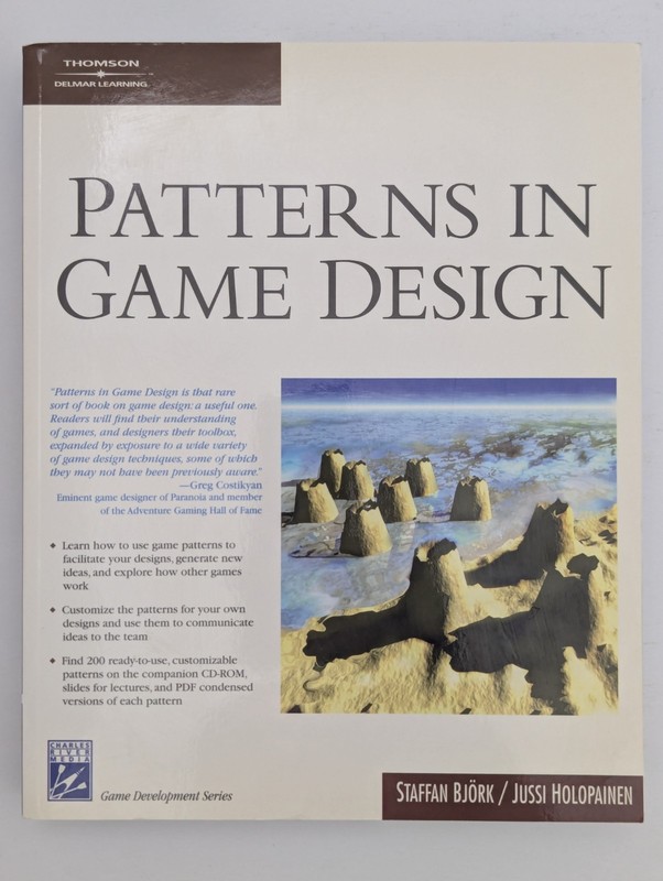 Patterns in Game Design Staffan Bjork Jussi Holopainen 2004 NO CD-ROM Paperback gallery