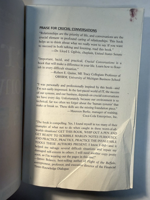 Crucial Conversations 2002 PB Patterson Grenny McGraw Hill Communication gallery