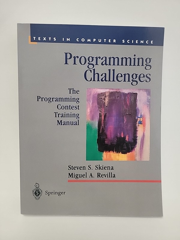 Programming Challenges: The Programming – Paperback, by Skiena Steven S. VG