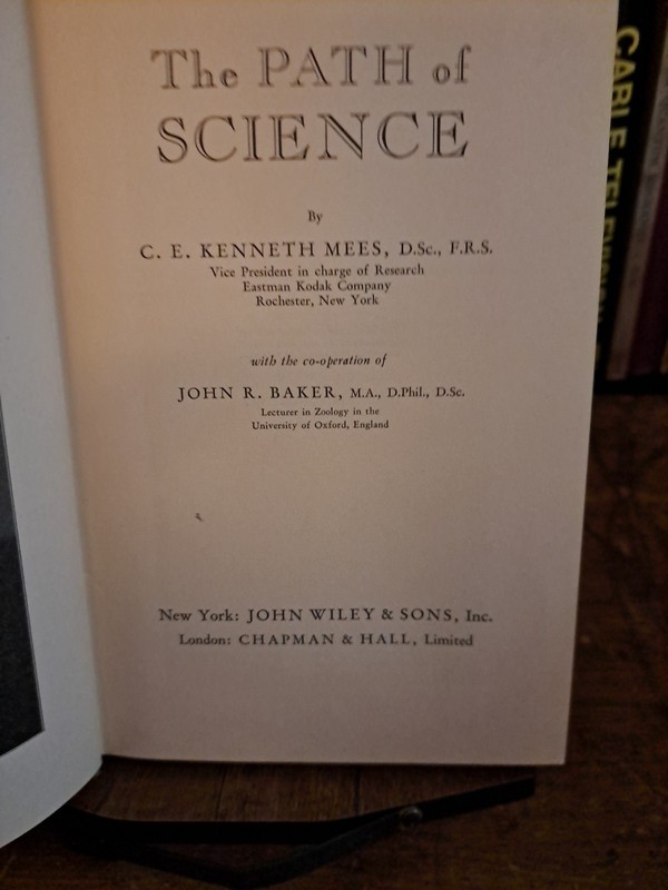 The path of science C.E.K. Mees 1947 HB free ship gallery