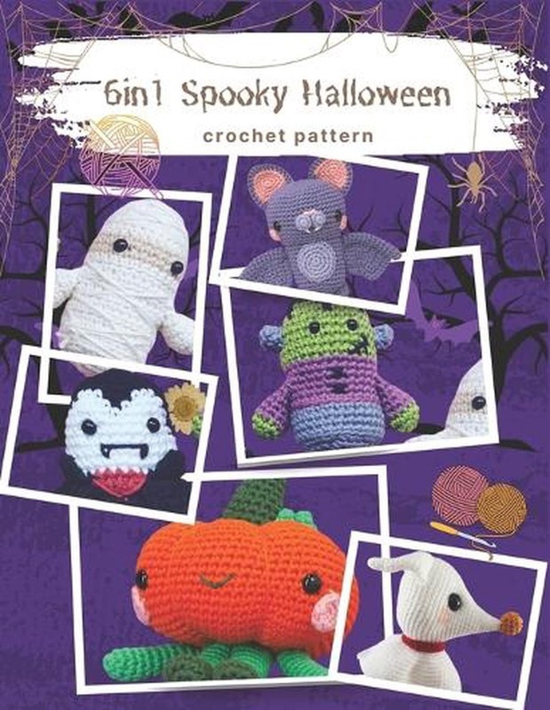6in1 Spooky Halloween Crochet Pattern: Quick and Easy Funny Halloween Crochet Ac