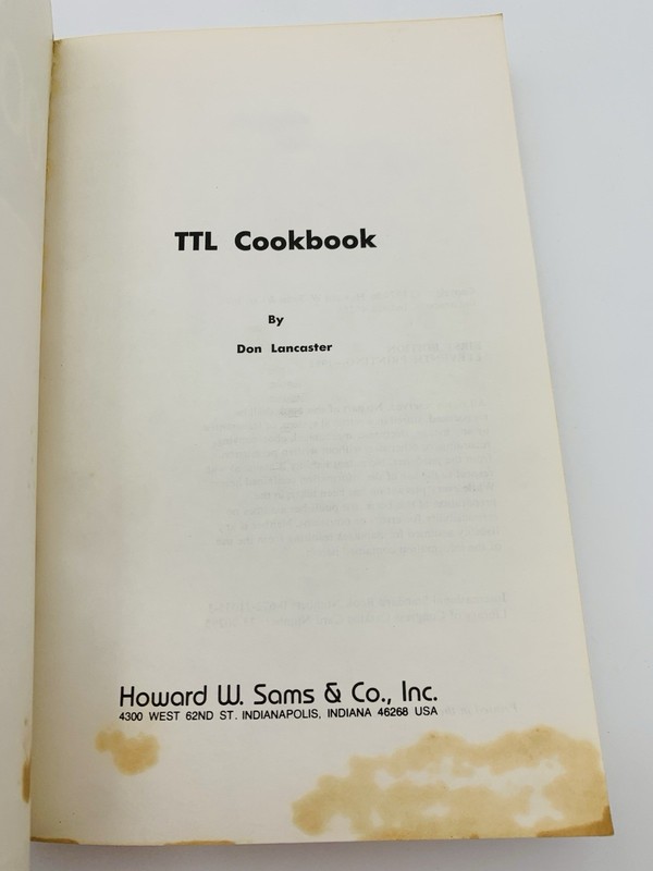 TTL Cookbook Don Lancaster 1981 Vintage Logic Tech Manual [PB] READ STAIN gallery
