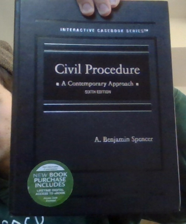 Civil Procedure, a Contemporary Approach by A. Spencer (2021, Hardcover)