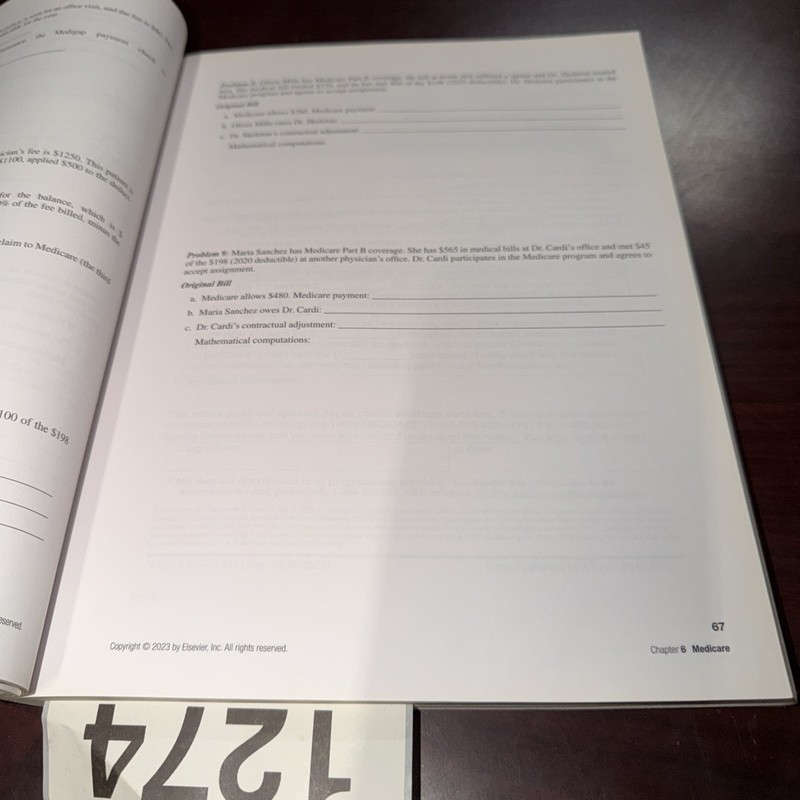 Fordney's Medical Insurance And Billing Workbook 16th Edition ACCEPTABLE gallery