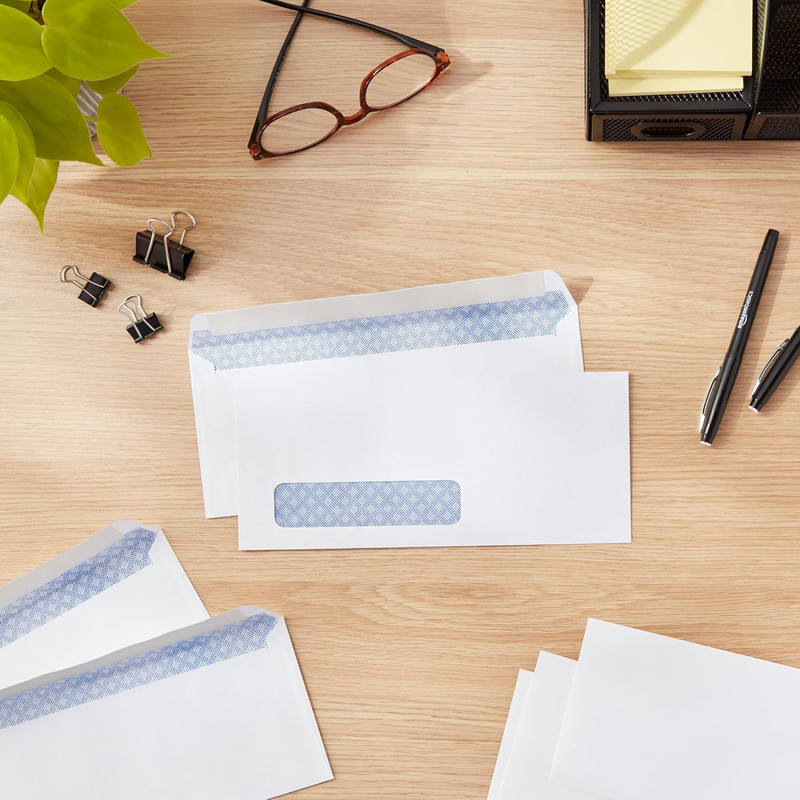 #10 Security-Tinted Self-Seal Business Envelopes with Left Window, Peel & Seal C gallery