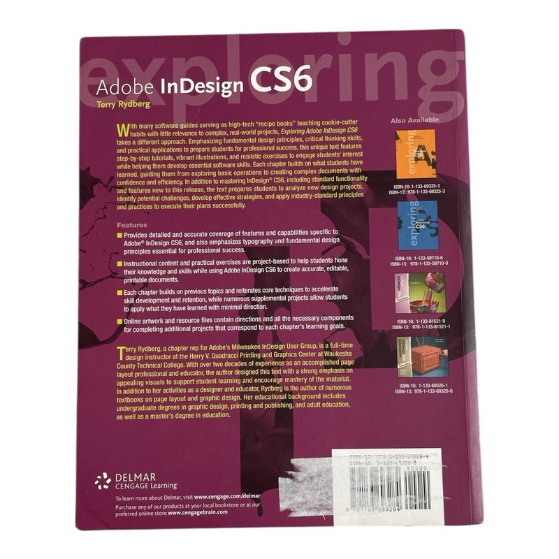 EXPLORING ADOBE INDESIGN CS6 Textbook Terry Rydberg 2013 Paperback 402 Pages G+ gallery