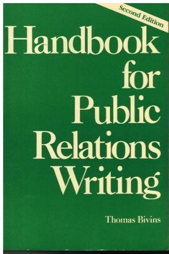 Handbook for Public Relations Writing