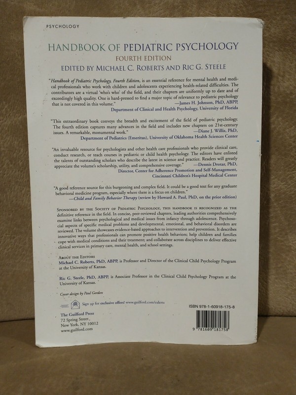 Handbook of Pediatric Psychology Fourth Edition The Guilford Press 2009 gallery