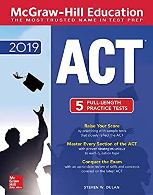 McGraw-Hill ACT 2019 Edition Paperback Steven W. Dulan